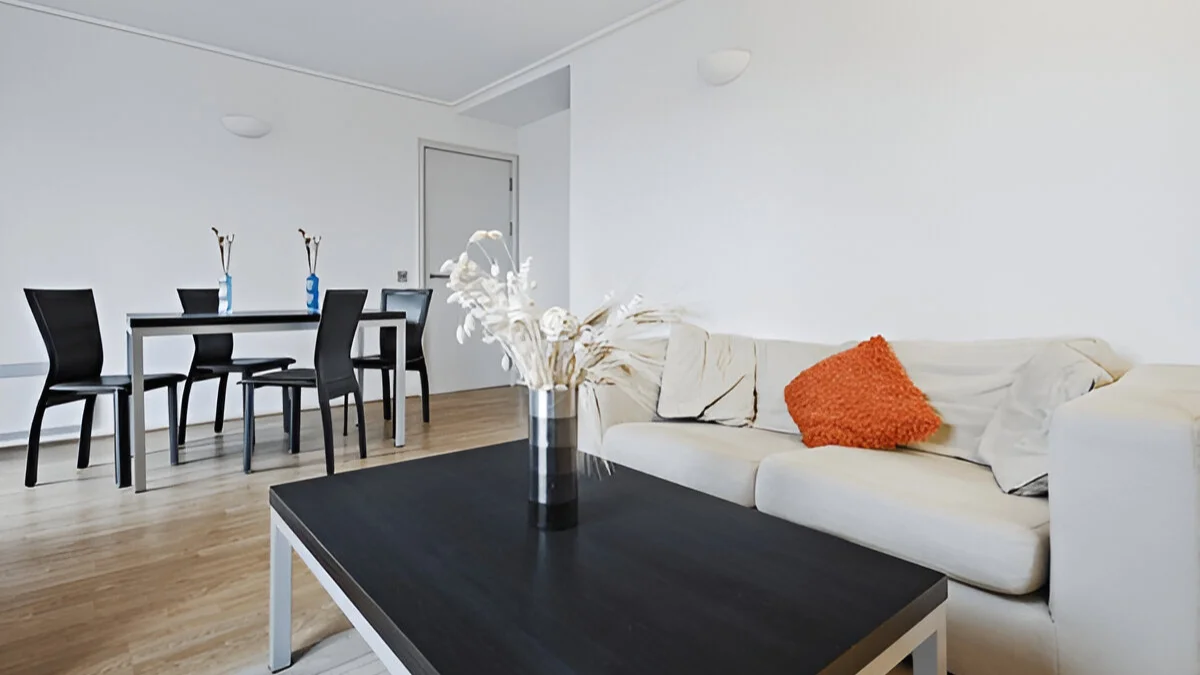 light wood coffee table with matching tables for living room